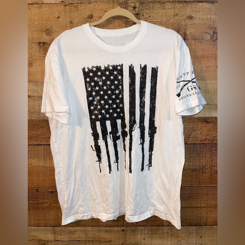 Grunt Style Flag & Guns Tee